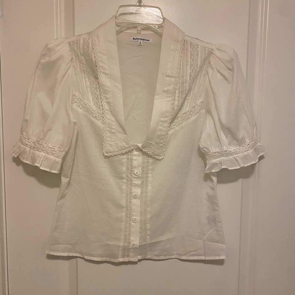 Reformation Hara White Top S - Picture 5 of 11